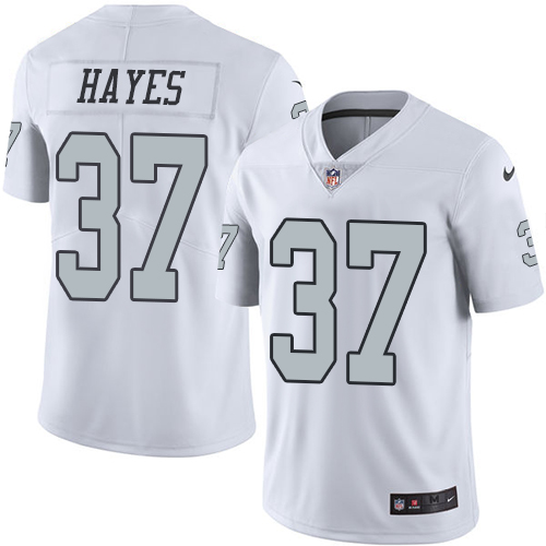 Youth Elite Lester Hayes Nike Jersey White - #37 Rush NFL Oakland Raiders